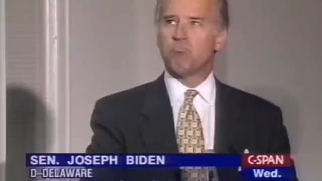I agree with Joe Biden on this