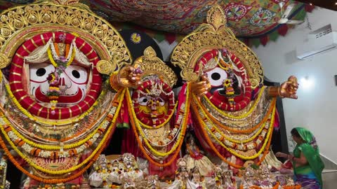 Sri Jagannatha Darshana on Kartika Purnima at Bhadrak, Odisha (Nov. 19, 2021)