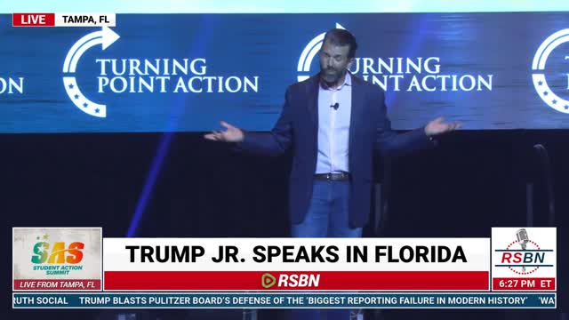 WATCH: Donald Trump Jr. Full Speech at the TPUSA Student Action Summit in Tampa, FL.7-23-22