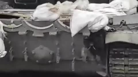 Ukraine War - Destroyed T-90 Burns