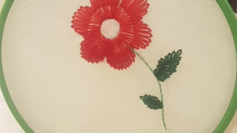 Flower embroidery