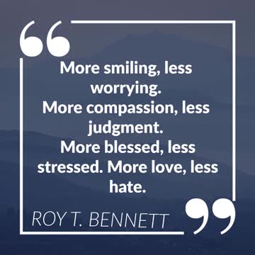 More Smiling, Less Worrying