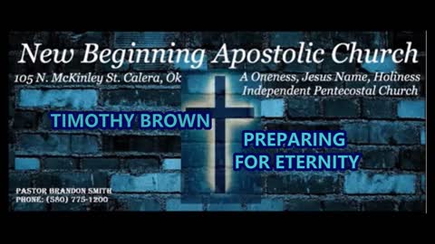 Timothy Brown Preparing For Eternity