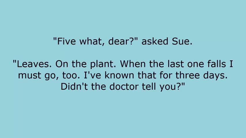 Learn English Through Story Subtitles The Last Leaf