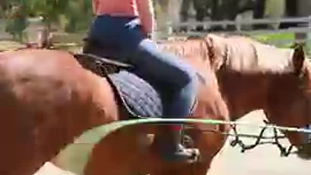 I am horse riding