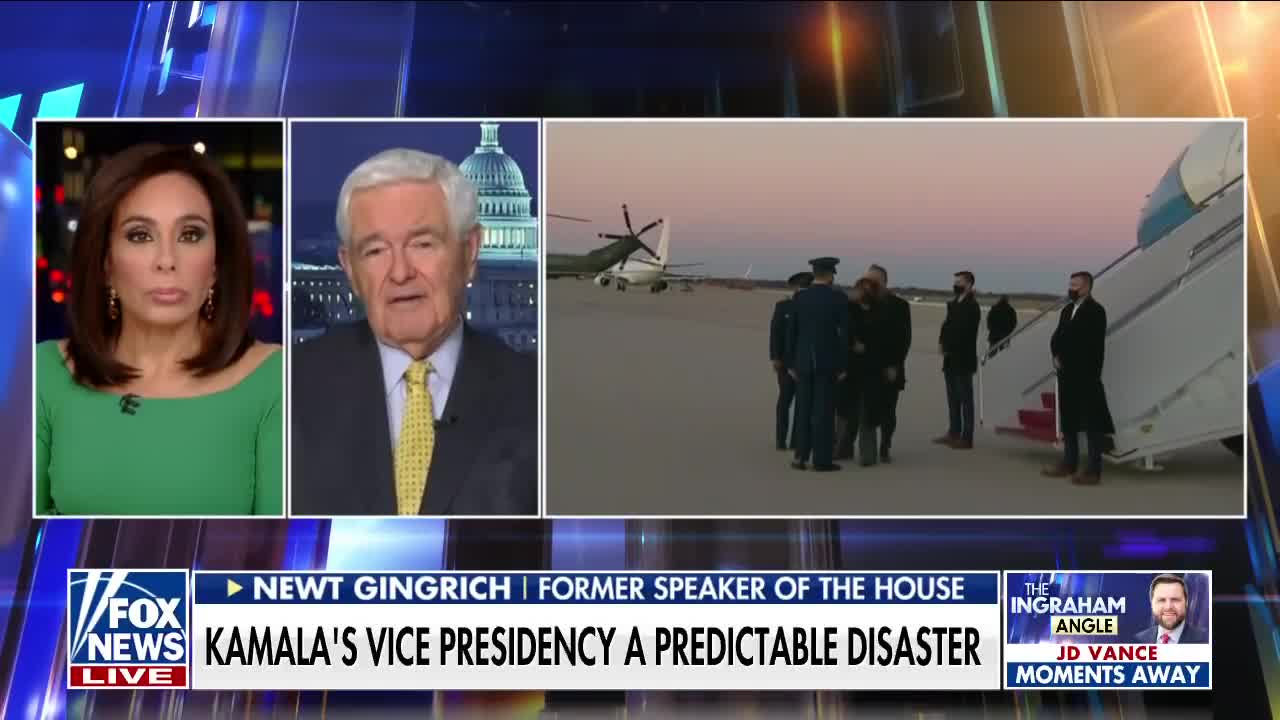 Don’t allow Kamala to leave the US ever again: Gingrich