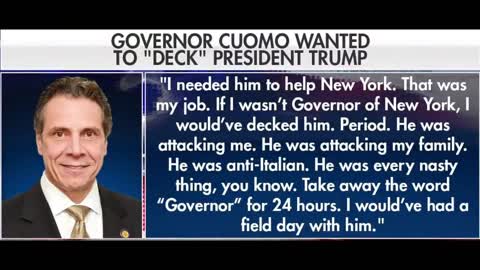 Andrew Cuomo Says He Would Fight Trump If He Wasn't Governor: "I Would Have Decked Trump"