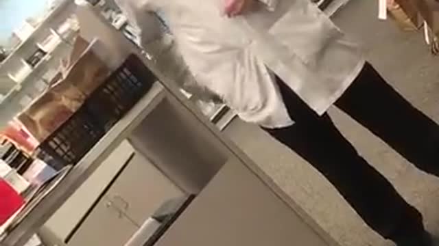 CVS Pharmacist being asked question about the vaccine,