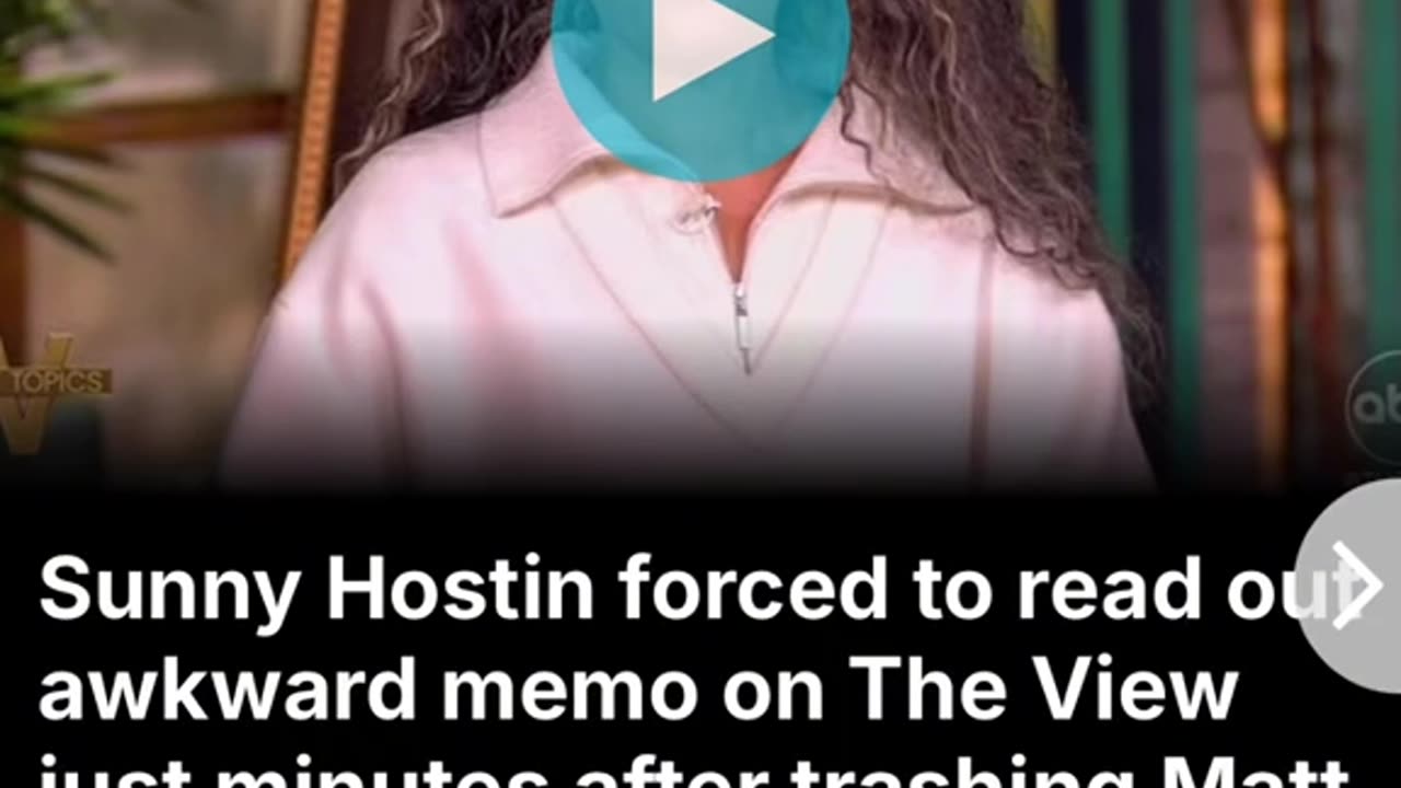 Sunny Hostin Is Forced To Read Memo Regarding Matt Gaetz!