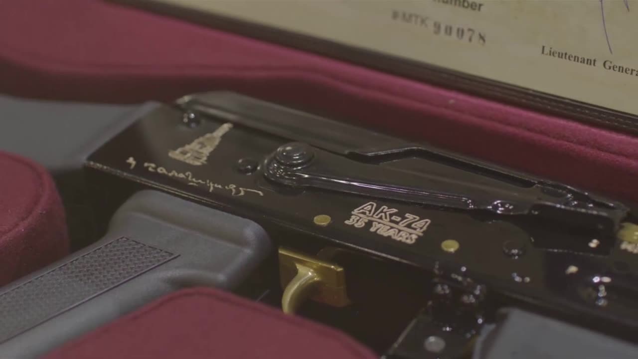 Jubilee editions signed by Kalashnikov himself
