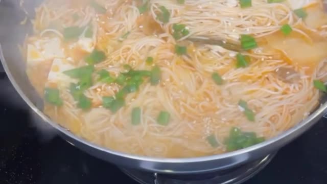 Wife made some kimchi ramen