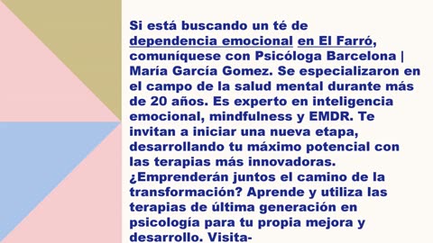 El mejor dependencia emocional en El Farró