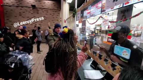 Activists against covid slavery passports