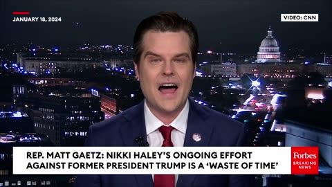 'Incredible Waste Of Time' Matt Gaetz Trashes Nikki Haley's New Hampshire Effort