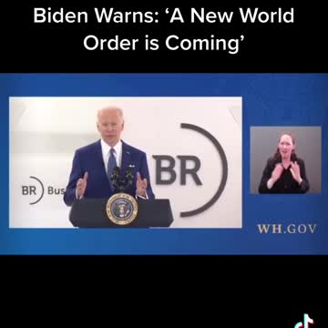 Biden Warns: A 'New World Order' is Coming