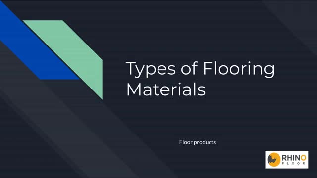 Types Of Flooring Material | Rhino Floor UAE