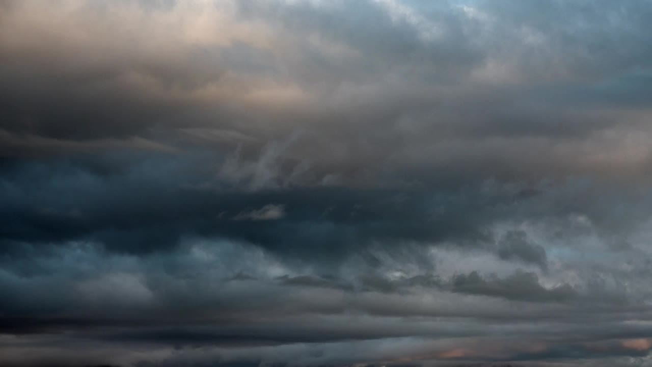 Dark clouds moving in the sky