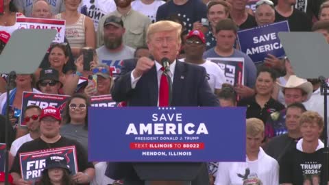 President Trump introduces Darren Bailey at Trump Rally in Illinois, Trump Won Illinois