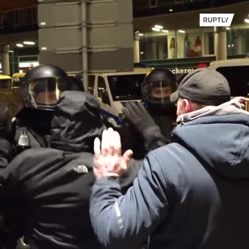 Germany - Police are finding it hard to keep the crowds of protesters under control, while Freedom fighters take over the streets last night