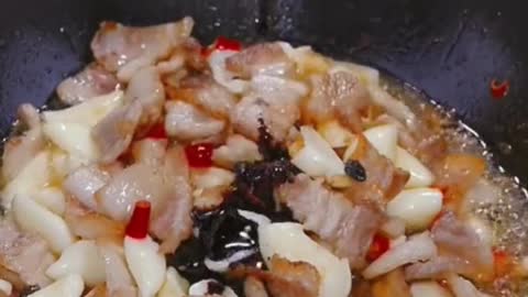 East Asian fried pork