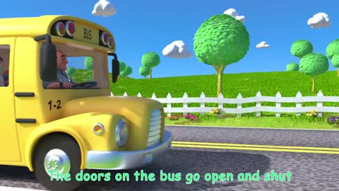 Wheels on the bus, kids song