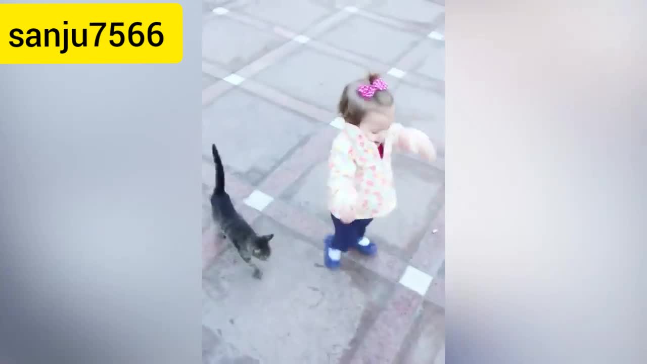 Cat enjoyed family member and childrens #top10catcuteandfunny