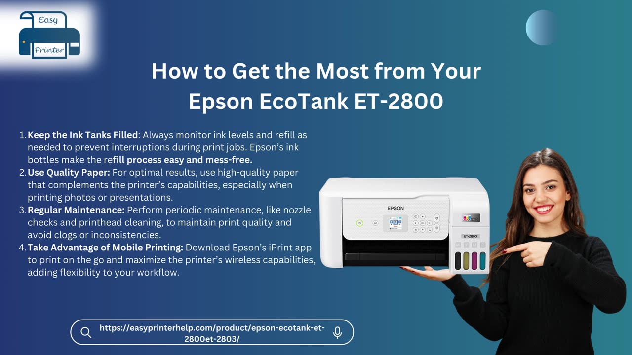 Epson EcoTank ET-2800: Your Perfect Printing Partner