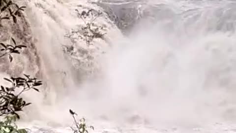 flood in the waterfall