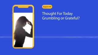 Thoughts For Today - August 24, 2021