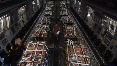 In the USA, they showed how a plane for Ukraine is loaded with ammunition