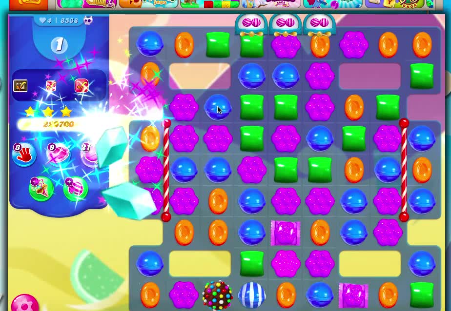 Candy Crush Level 8588 released 1/20/21 (No Boosters)
