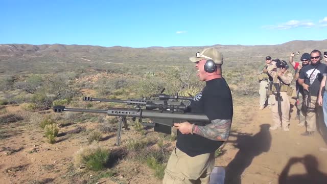 Warning High Volume: Shooting Two Barrett 50BMG Rifles!!!