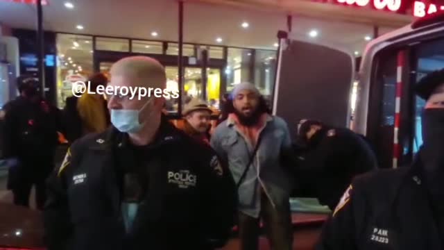 Time Square NYC - Arrested attempted to dine in at vax only restaurant and were refused service.