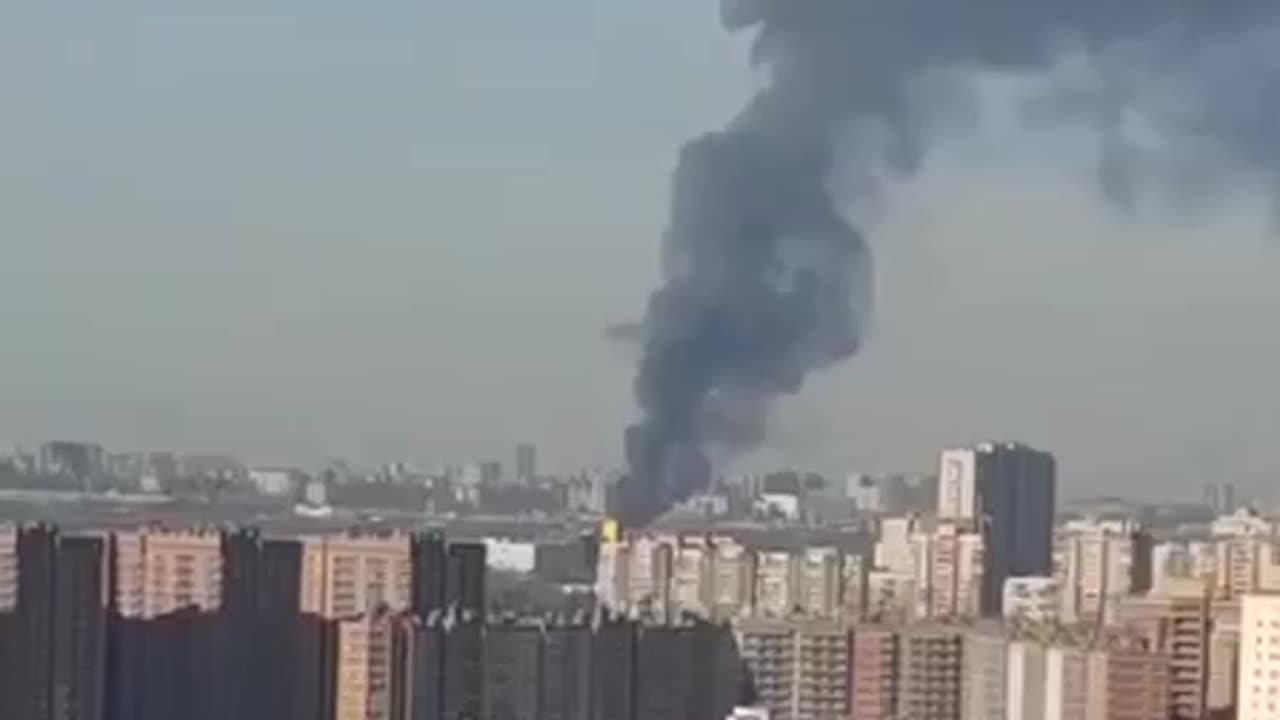 CHP plant is on fire in St. Petersburg