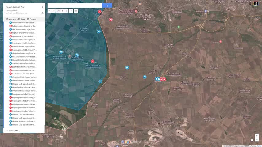 2022-07-29 [ Donetsk Front ] Ukr HIMARS strike on 'Mariupol' POW barracks