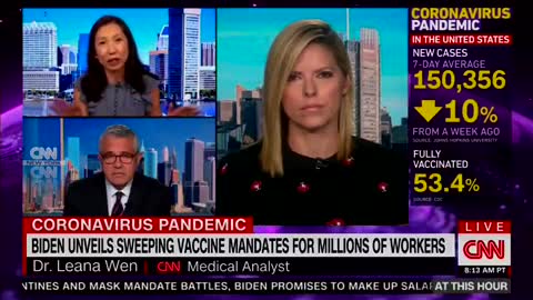 CNN health pundit calls for restriction of movement of unvaccinated citizens.