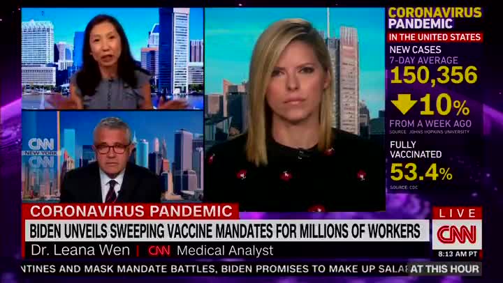 CNN health pundit calls for restriction of movement of unvaccinated citizens.