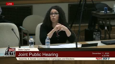 Witness #17 Speaks at Wisconsin Legislature Hearing on Election Integrity. 12/10/20.