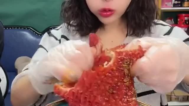 ASMR Mukbang Eating Show, ASMR Noodle Soup Eating Girls (10)