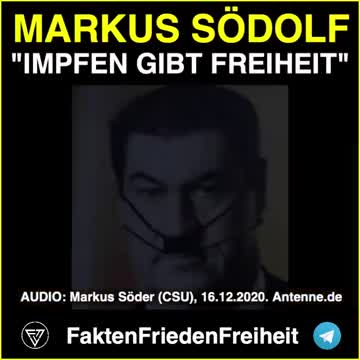 Södolf sagt das Impfen Freiheit bringt