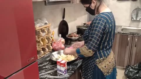fruit chaat recipe making Sonia Khan vlog