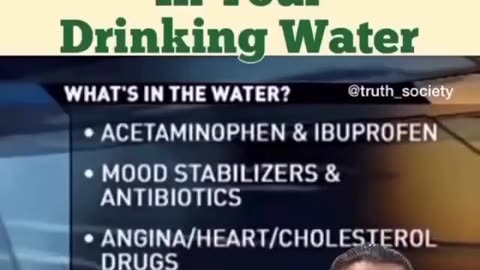 Drugs in the tab water