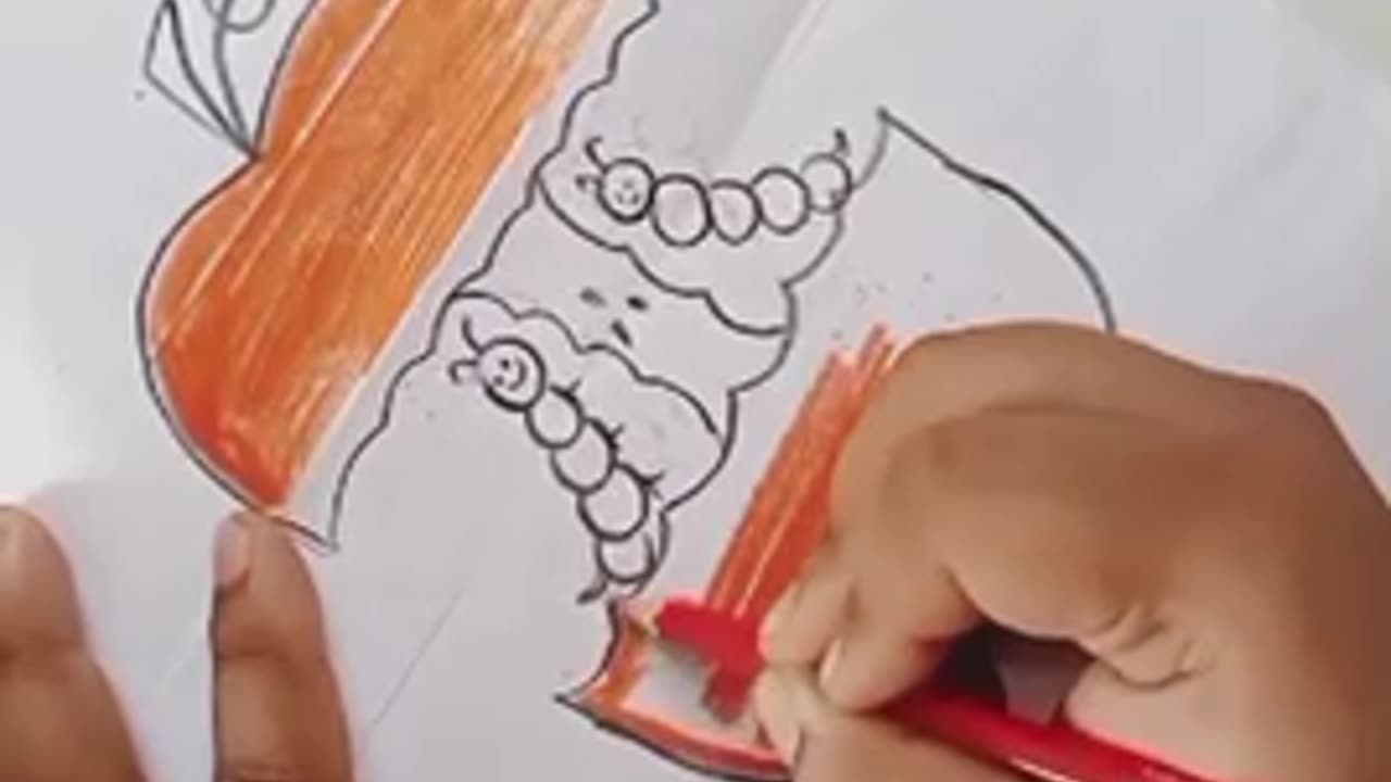 Drawing an apple