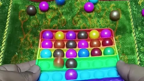 Oddly Satisfying Pop It Marble Run #shorts #popit #marbles #fidget #trending #oddlysatisfying