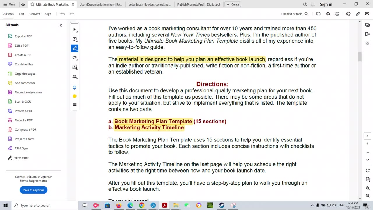 The Ultimate Book Marketing Plan: Template for Authors