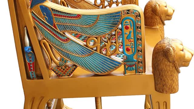 King Tutankhamen's Tomb Egyptian Throne Chair