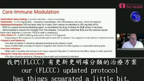 Dr.Kory：建議採用『間歇性斷食』讓身體体息！在使用『伊維菌素』 治療病患而當其療效不明顯時，在二星期內加入『羥氯喹』和高劑量維生素C來幫助免疫調節…
