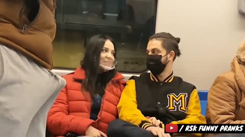 New prank video#2022 Subway friend video#best Frank train way By vr video