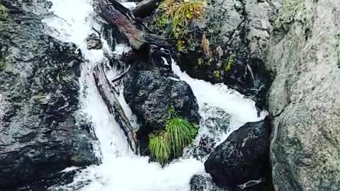 The beauty of the waterfall