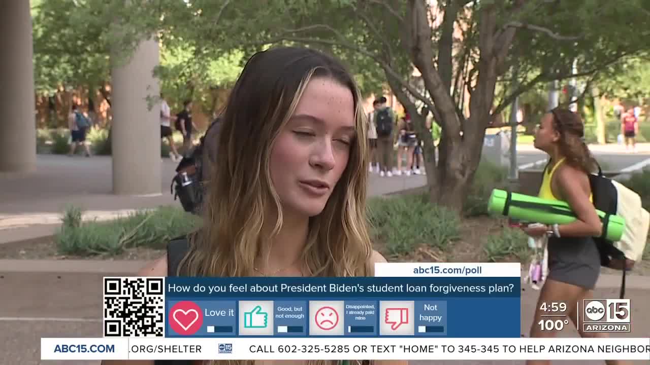 ASU students speak on their thoughts on student loan forgiveness